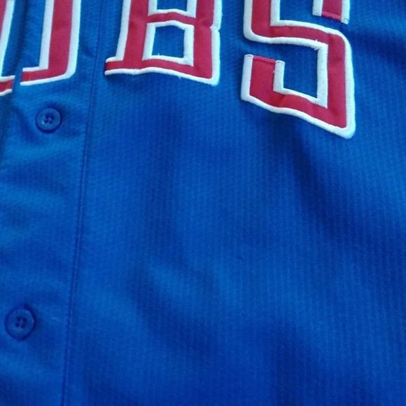 Vtg Starter Kerry Wood #34 Chicago Cubs Baseball Jersey Blue Size Large - Picture 10 of 11